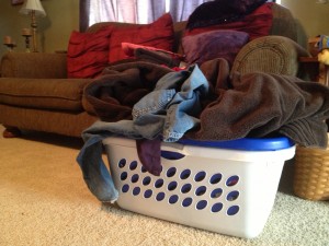 Laundry laundry in a basket